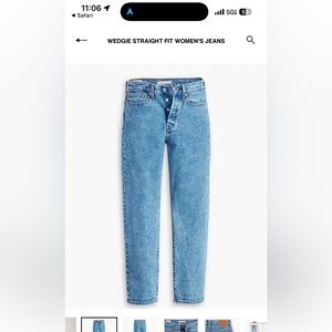 Levi’s Wedgie Straight Jeans